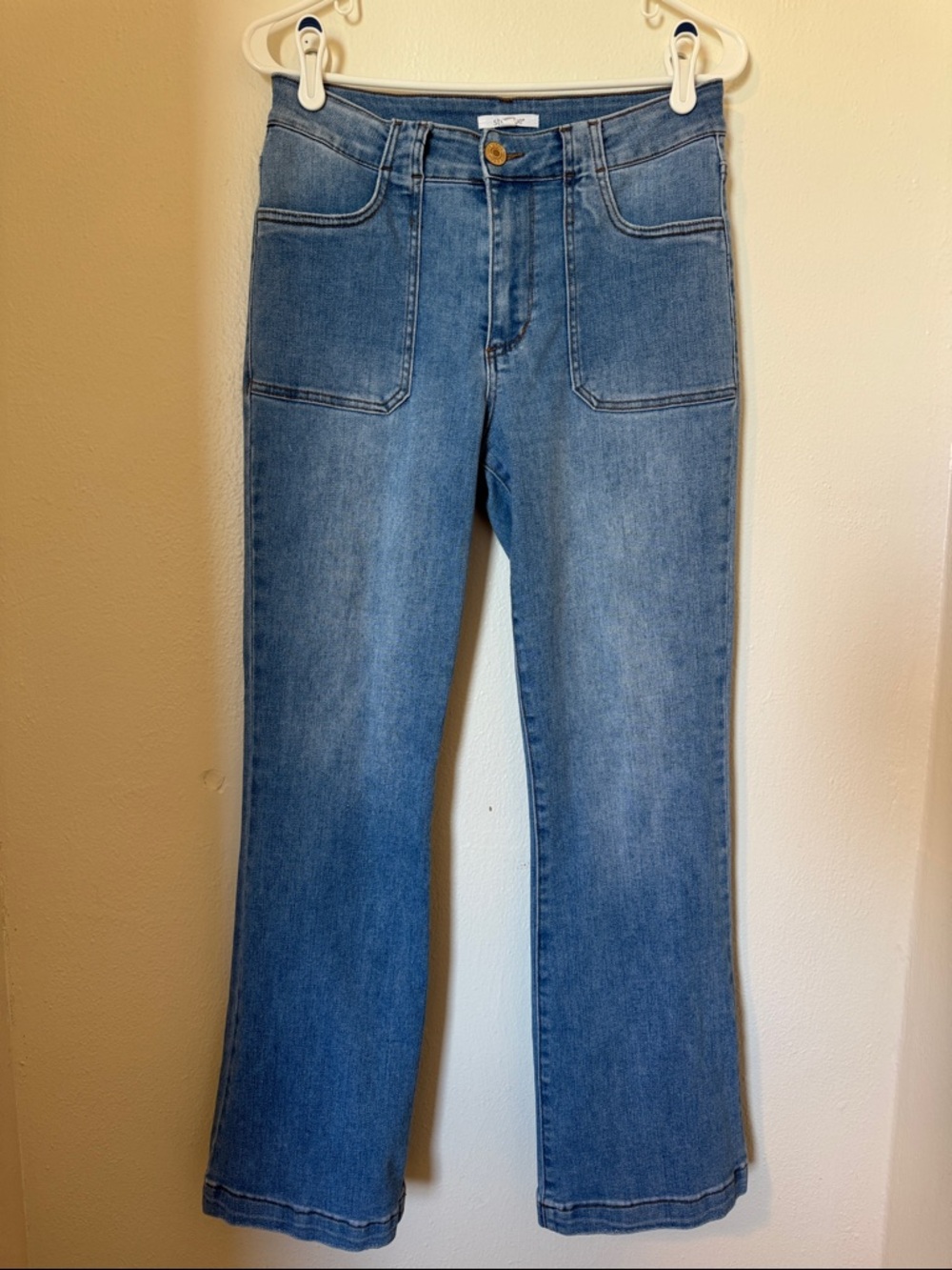 STS Blue Women's Mid Wash Flare Jeans in Blue